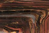 Polished Tiger Iron Stromatolite Slab - Billion Years #185961-1
